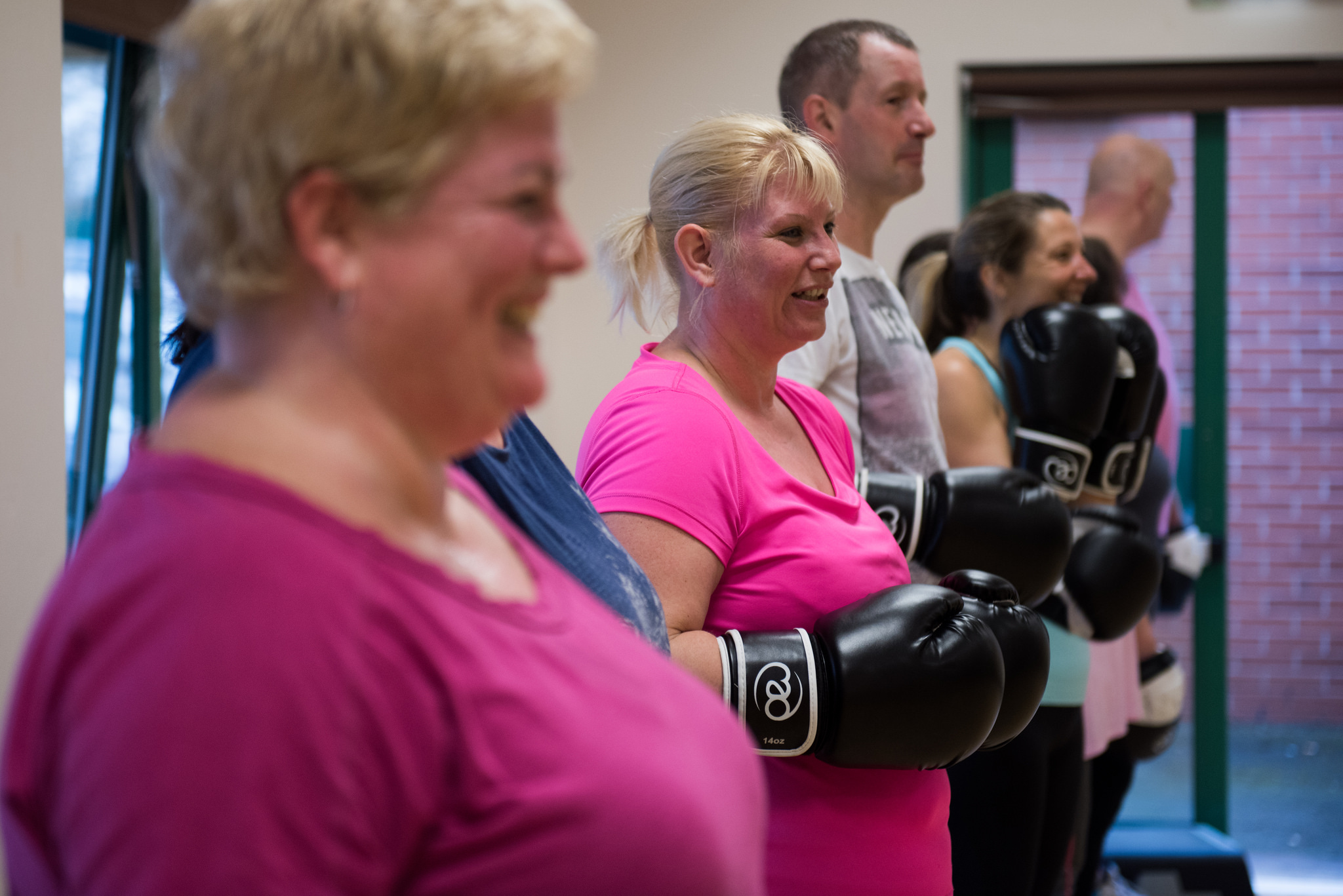 Image of Livewell clients in boxing class