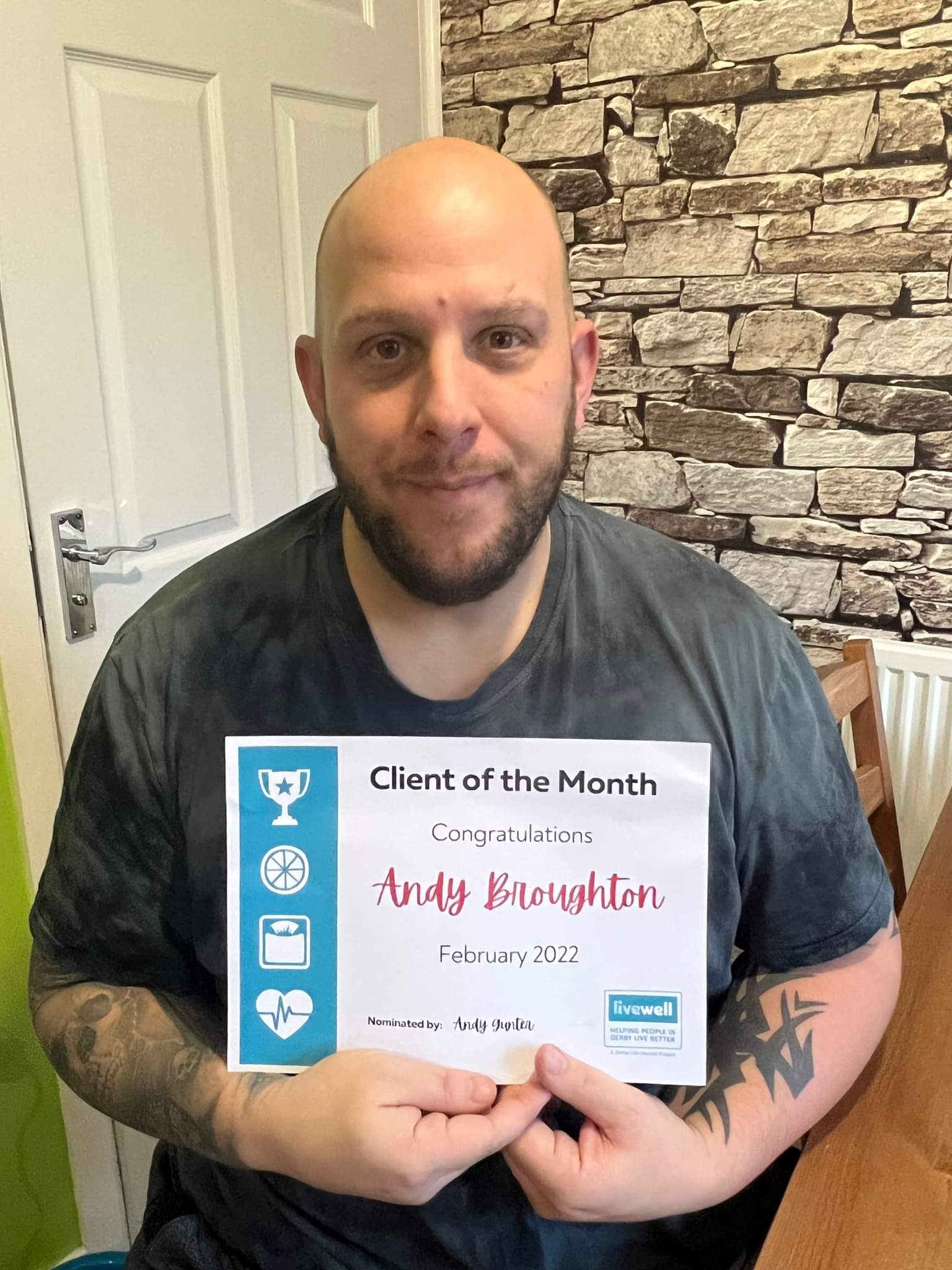 February Client of the Month - Andy Broughton