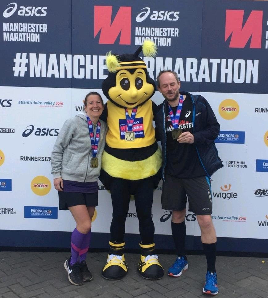Kellie Townes at the Manchester Marathon