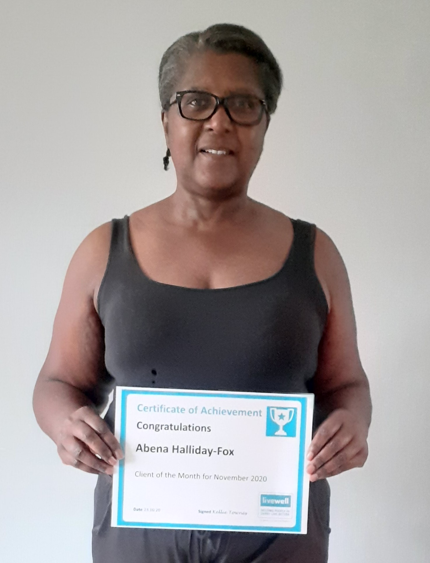 November Client of the Month - Abena Halliday-Fox