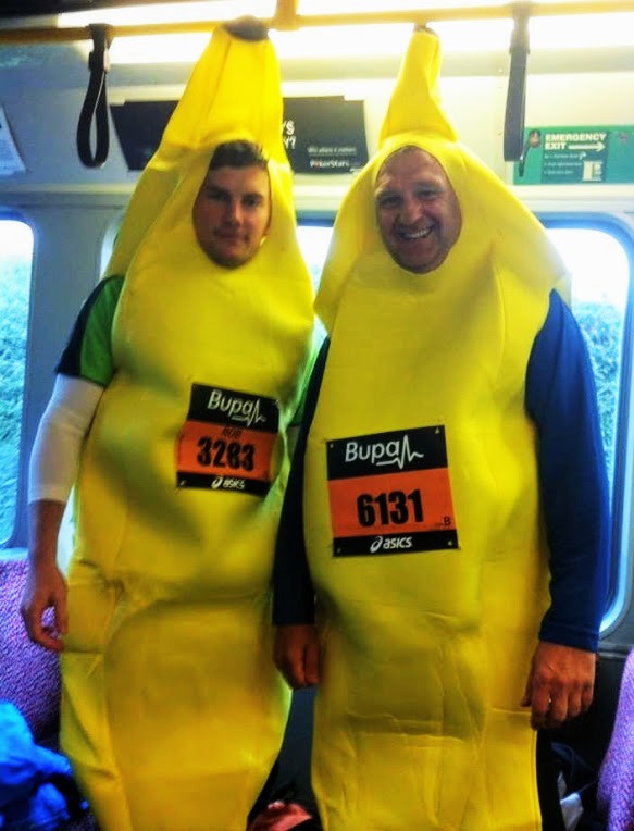 Rob Great North Run in banana costume
