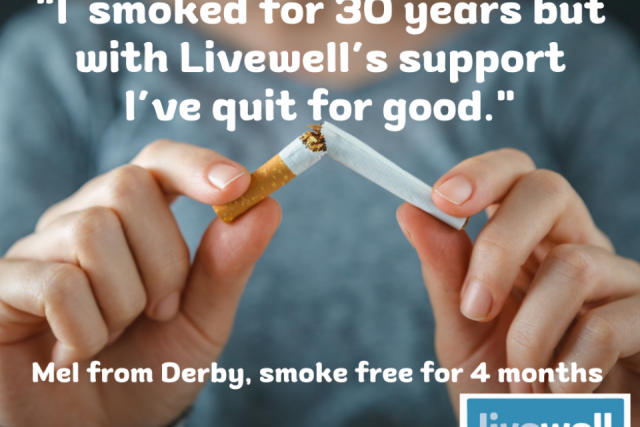 Image of Mel's quote for No Smoking Day
